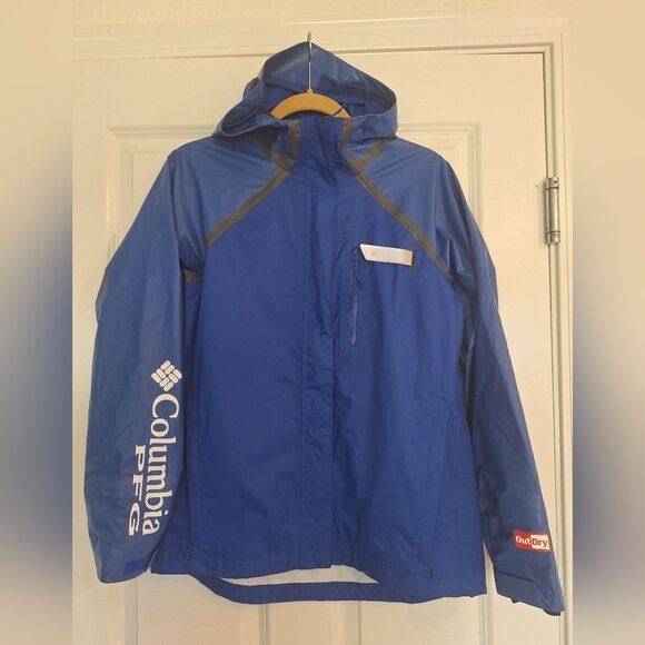 Columbia Women's Outdry Glacial Hybrid Blue Jacket Size S/P - Picture 1 of 8